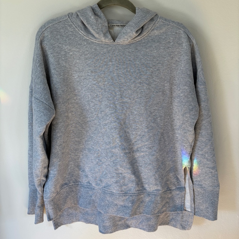 Calvin Klein Gray Hooded Sweatshirt
